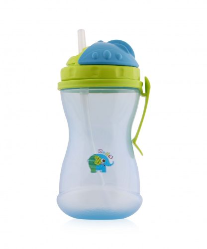 Baby Care Szívószálas sport itató kék 400ml
