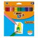 Színes ceruza BIC Kids Tropicolors hatszögletű 24 db/készlet