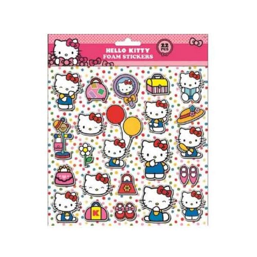 Hello Kitty Pufi szivacs matrica 22 db-os szett