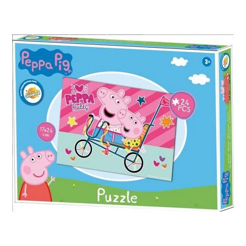 Peppa Malac és Zsoli puzzle 24 db-os