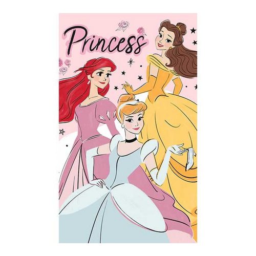 Disney Hercegnők Ariel, Belle, Hamupipőke kéztörlő arctörlő, törölköző 30*50cm