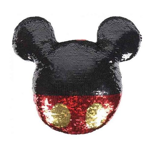 Disney Mickey egér átfordítható flitteres formapárna 30 cm