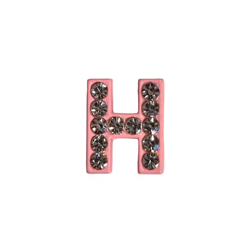 Betű a névre szóló karkötőhöz, rózsaszín- "H"