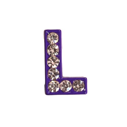 Betű a névre szóló karkötőhöz, lila- "L"