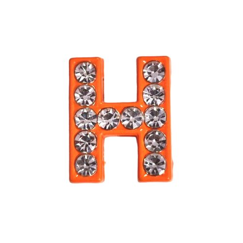 Betű a névre szóló karkötőhöz, narancs- "H"