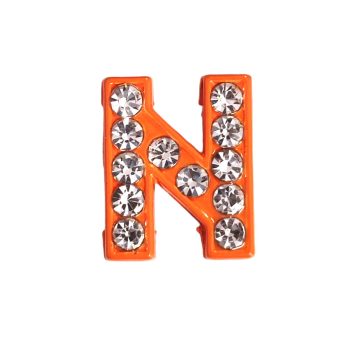 Betű a névre szóló karkötőhöz, narancs- "N"
