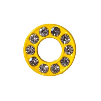   Betű a névre szóló karkötőhöz, citromsárga- "O"