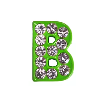 Zöld betűk a névre szóló karkötőhöz