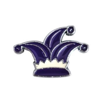   Udvari bolond sapka Charm, névre szóló karkötőhöz- Lila