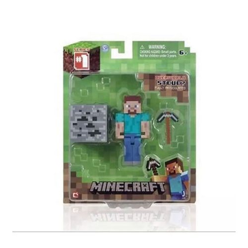 Minecraft Steve figura kiegészítőkkel