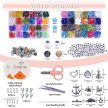 Üveggyöngy, kásagyöngy karkötő készítő készlet 35000 db-os 48 szín