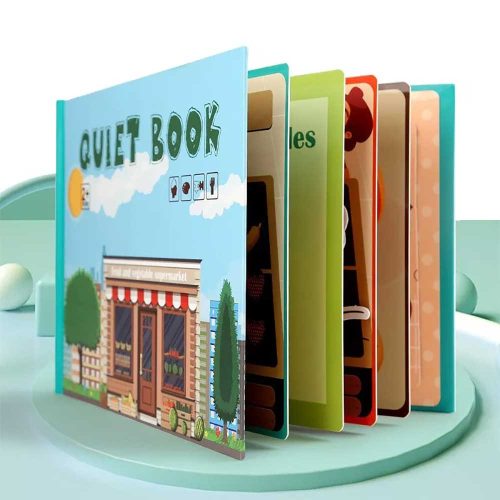 QuietBook, csendeskönyv gyerekeknek - Zöldség, gyümölcs