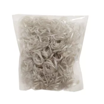   Loom Gumi utántöltő csomag- átlátszó szürke- 500db gumi + 20 db S kapocs