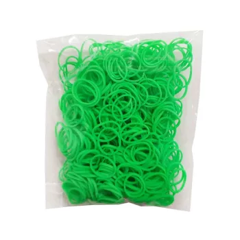   Loom Gumi utántöltő csomag-neon zöld- 500db gumi + 20 db S kapocs