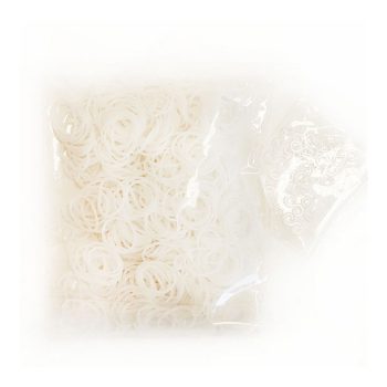   Loom Gumi utántöltő csomag- Fehér- 500db gumi + 20 db S kapocs