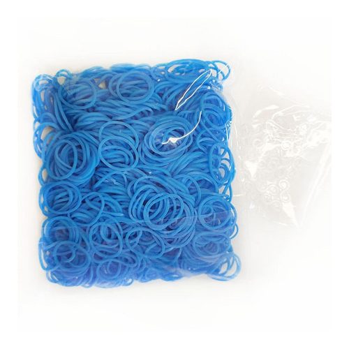 Loom Gumi utántöltő csomag- Kék- 500db gumi + 20 db S kapocs