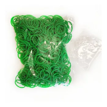   Loom Gumi utántöltő csomag- Sötétzöld- 500db gumi + 20 db S kapocs