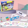 Magic Draw 3D világító rajztábla - Űr sablon