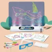 Magic Draw 3D világító rajztábla - Vízi világ sablon