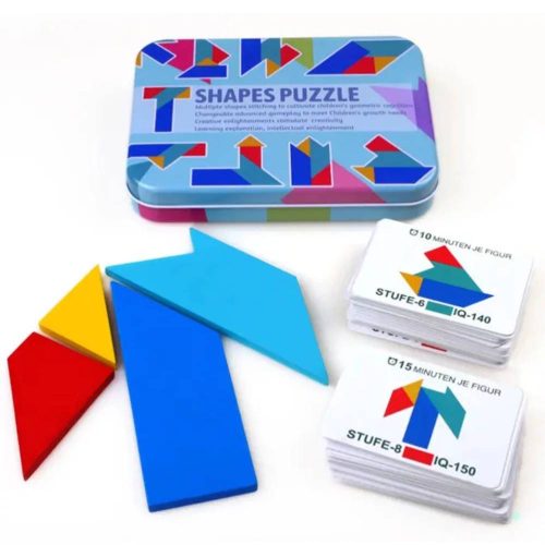 Shapes puzzle - Tangram logikai kép kirakó T-tipusú