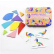 Shapes puzzle - Tangram logikai kép kirakó- Madarak