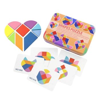   Shapes puzzle - Tangram logikai kép kirakó- Állatok, Járművek, Formák