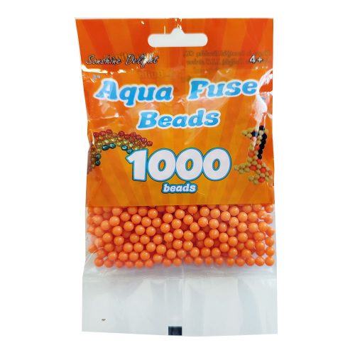3D vizes gyöngy utántöltő -Aqua Beads 1000 db-os Narancs