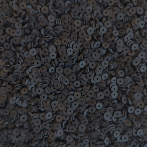 Polimer lapos gumi gyöngy csomag 20g/ 600 db - fekete