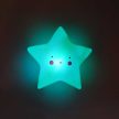 Világító műanyag csillag, éjjeli fény zöld