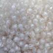Bicone gyöngy Átlátszó, fehér belsővel (8mm, Műanyag) 20g/csomag