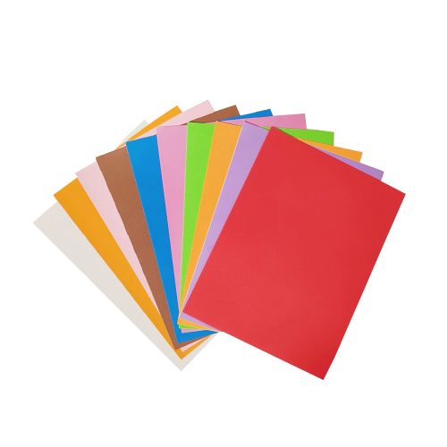 Dekorgumi, A3, 2 mm, vegyes színek 10 db