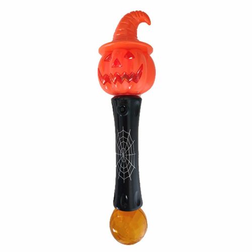 Halloween világító tök jogar hanggal és fényjátékkal