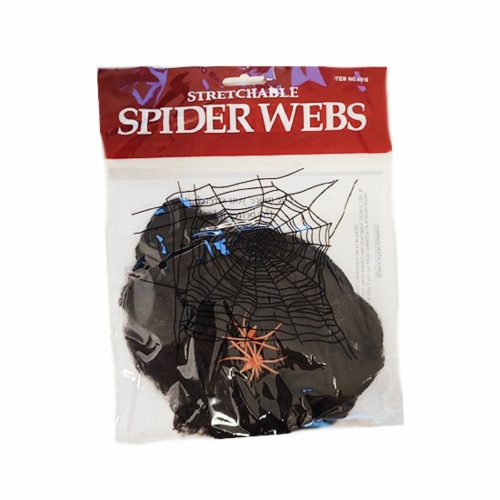 Fekete pókháló halloween dekoráció