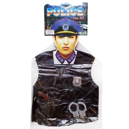 Rendőr jelmez kiegészítő 4db os szett