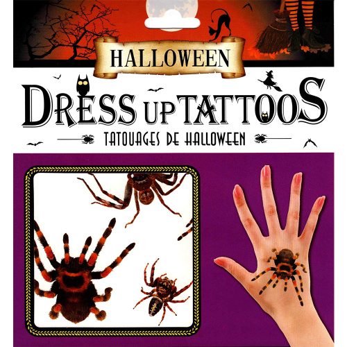 Halloween-i test tetoválás  - Pókok