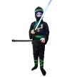 Ninja jelmez szett, fénykarddal S-es méret 3-5 év