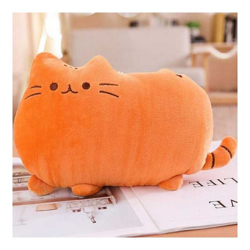 Pusheen cica plüss párna 33 cm barna