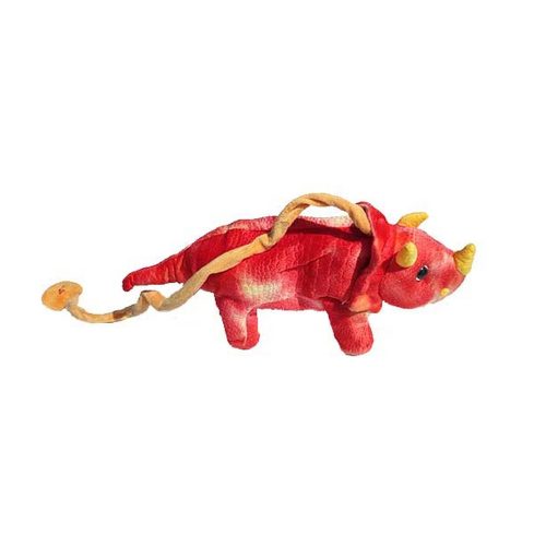 Sétáló, éneklő triceratops dínó játék piros