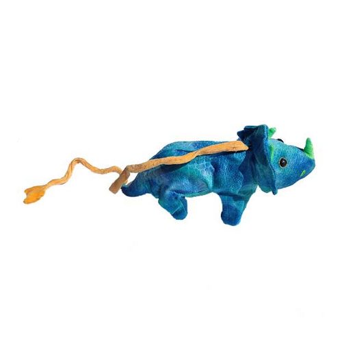 Sétáló, éneklő triceratops dínó játék kék