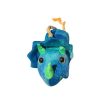 Sétáló, éneklő triceratops dínó játék kék