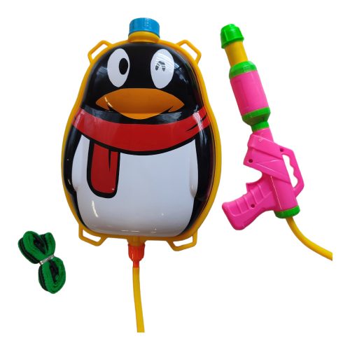Vízipisztoly hátizsákos tartállyal Pingvin