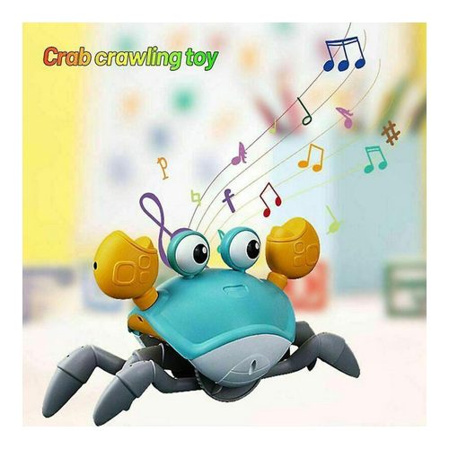 Interaktív rák babajáték zenével és LED-es világítással