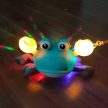 Interaktív rák babajáték zenével és LED-es világítással