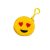 Emoji plüss pénztárca szívecskés