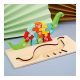 Montessori 3D fa kirakós, puzzle Dínó