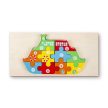 Montessori 3D fa kirakós, puzzle Hajó