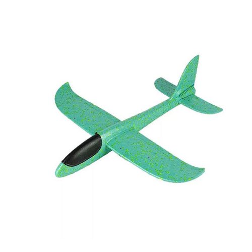 Játék hungarocell repülőgép zöld 47 cm