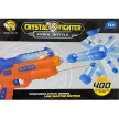 Crystal Fighter műanyag ledes pisztoly 400 vízgolyóval piros