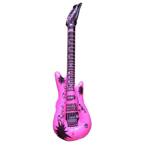 Felfújható strand játék rózsaszín gitár