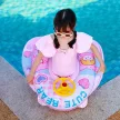 Beülős gyerek úszógumi kormánnyal 75 x 75cm rózsaszín macis